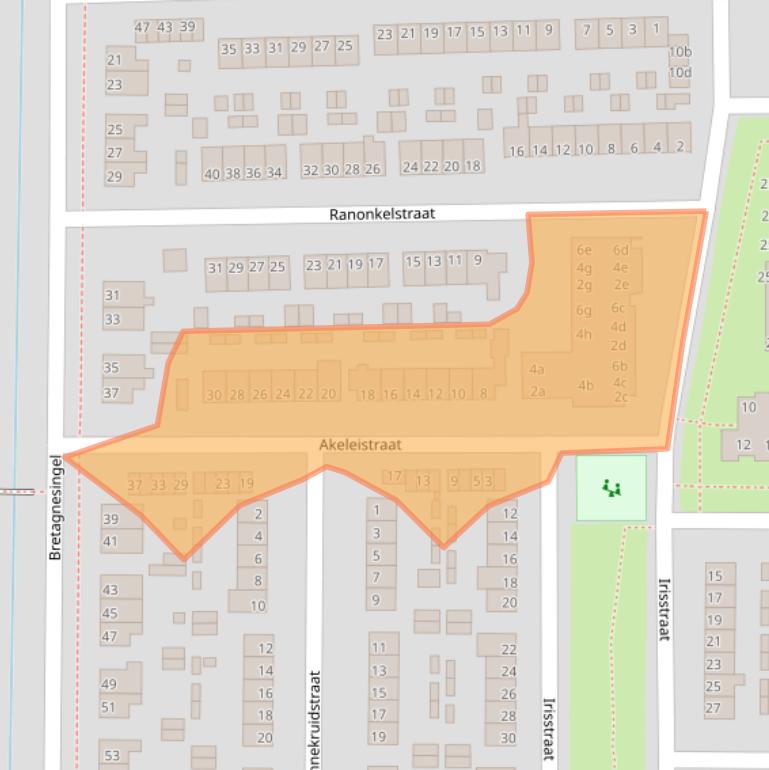 Kaart van postcodegebied 6666XM.