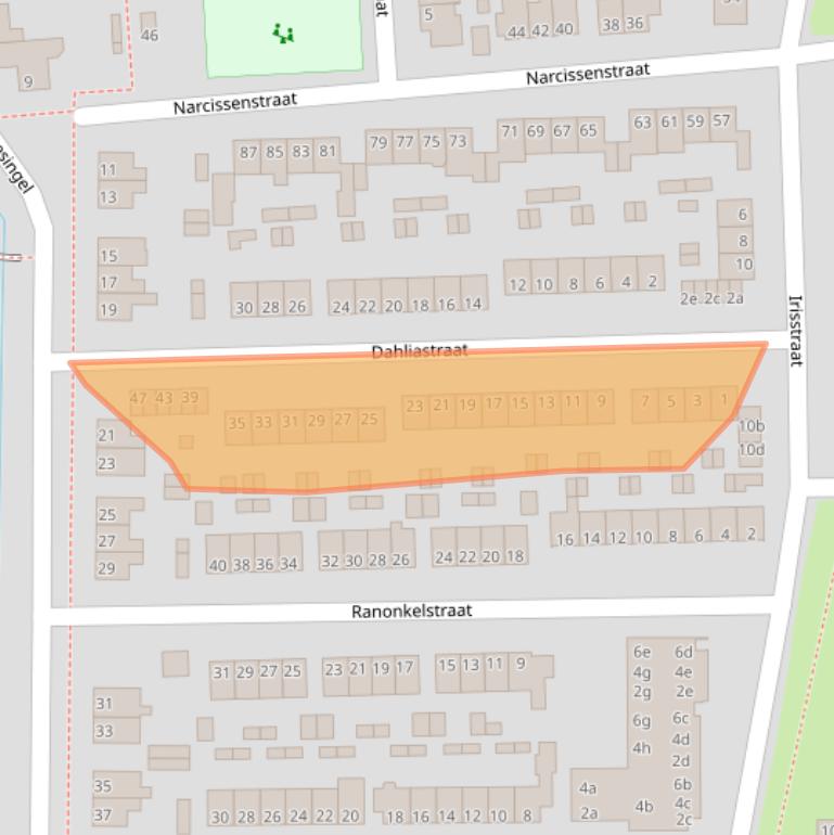 Kaart van postcodegebied 6666XP.