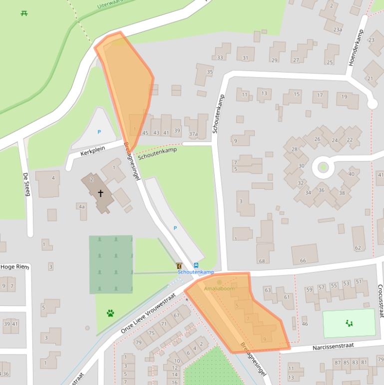 Kaart van postcodegebied 6666XS.