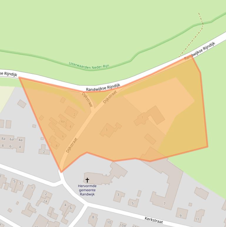 Kaart van postcodegebied 6668AC.