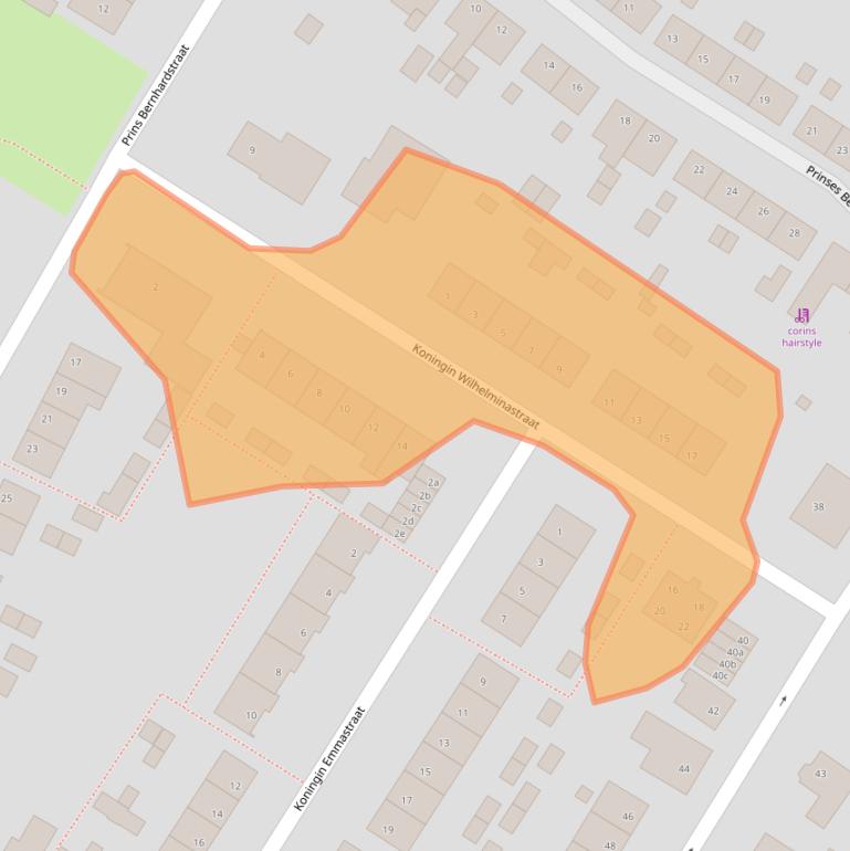 Kaart van postcodegebied 6668AL.