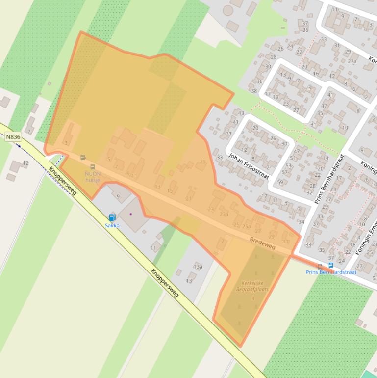 Kaart van postcodegebied 6668AR.