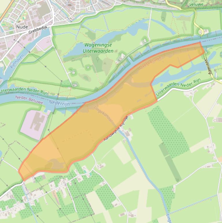 Kaart van postcodegebied 6668LL.