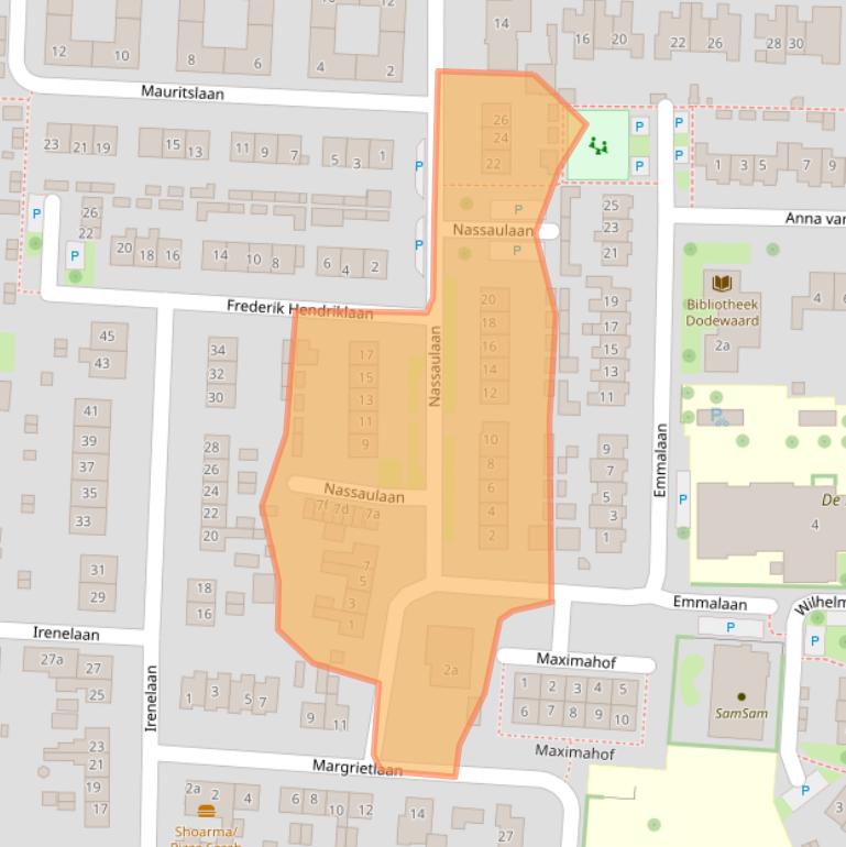 Kaart van postcodegebied 6669AV.