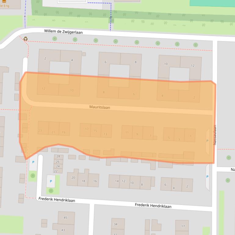 Kaart van postcodegebied 6669AX.