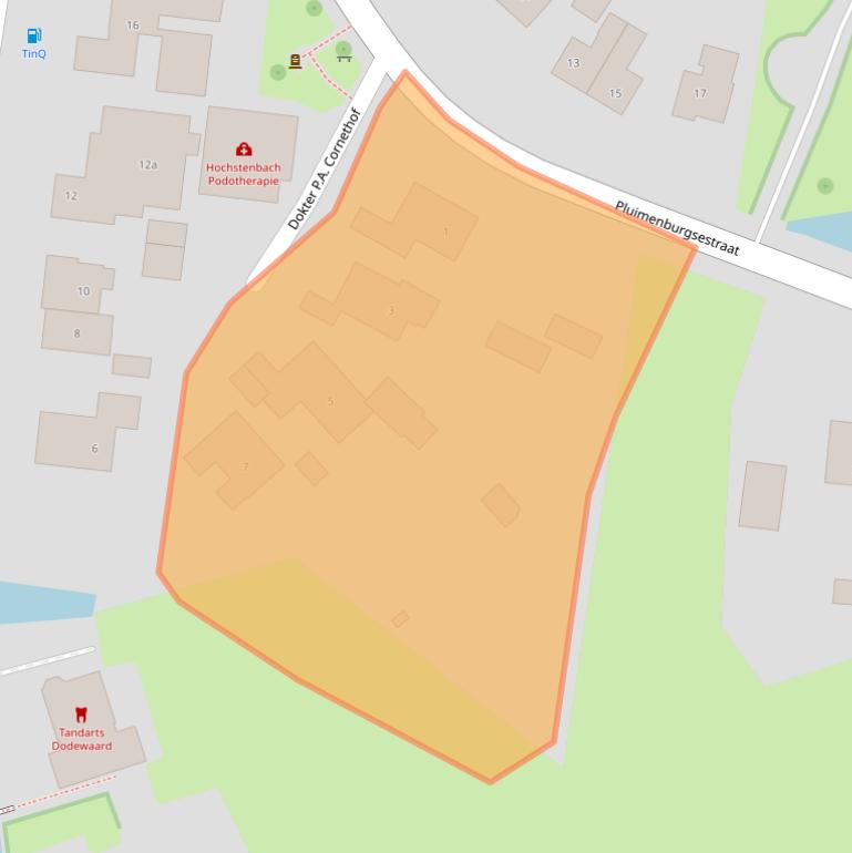 Kaart van postcodegebied 6669AZ.