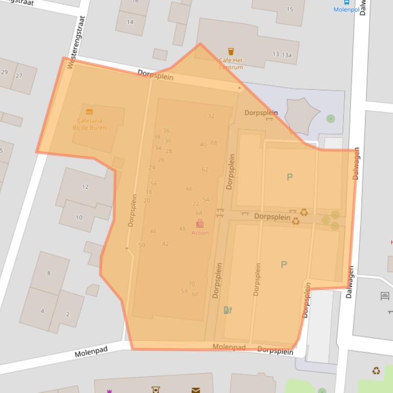 Kaart van postcodegebied 6669BN.