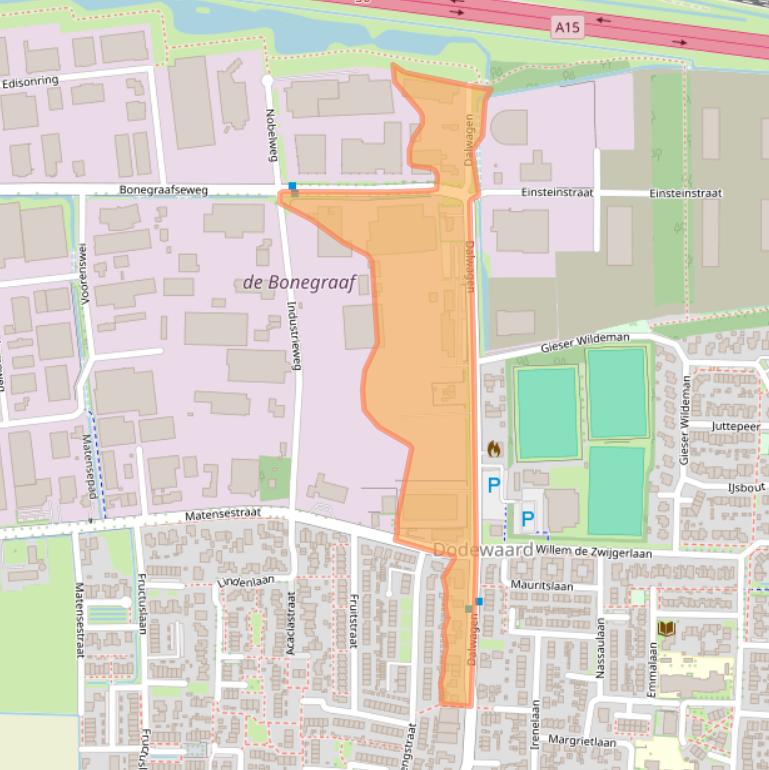 Kaart van postcodegebied 6669CB.