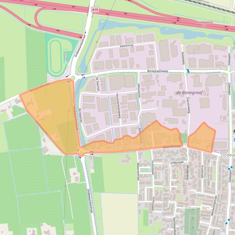 Kaart van postcodegebied 6669CJ.