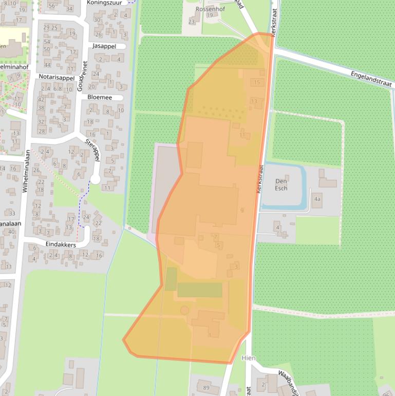 Kaart van postcodegebied 6669DA.