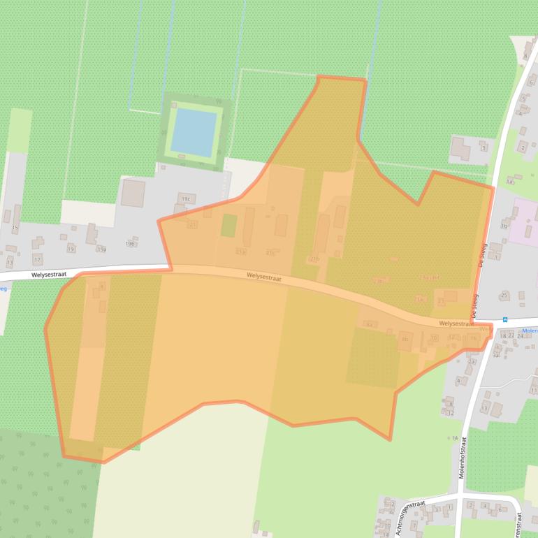 Kaart van postcodegebied 6669DH.