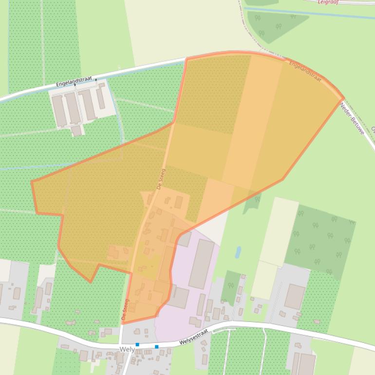 Kaart van postcodegebied 6669DL.