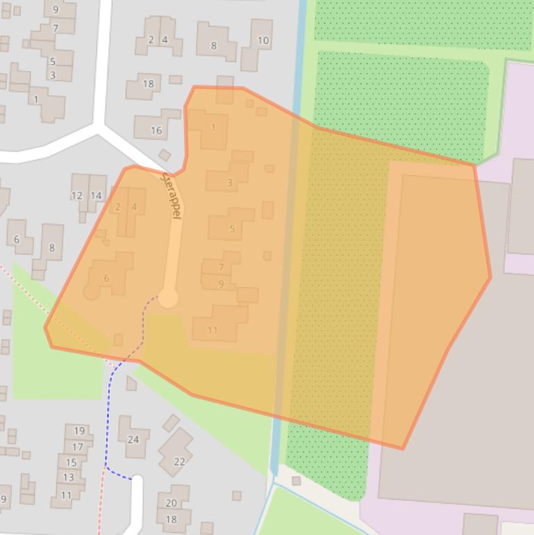 Kaart van postcodegebied 6669GC.