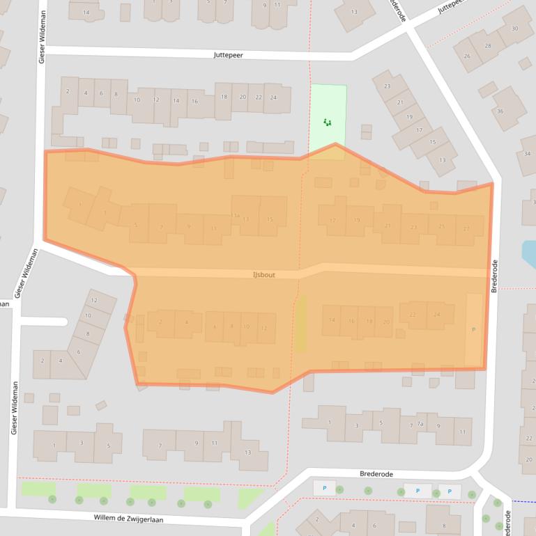 Kaart van postcodegebied 6669GM.