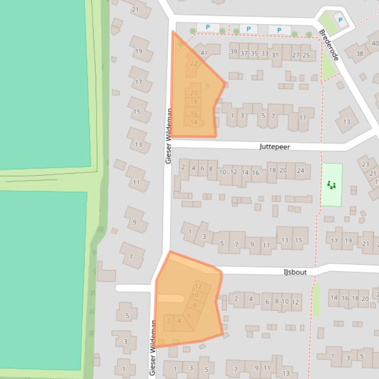 Kaart van postcodegebied 6669GR.