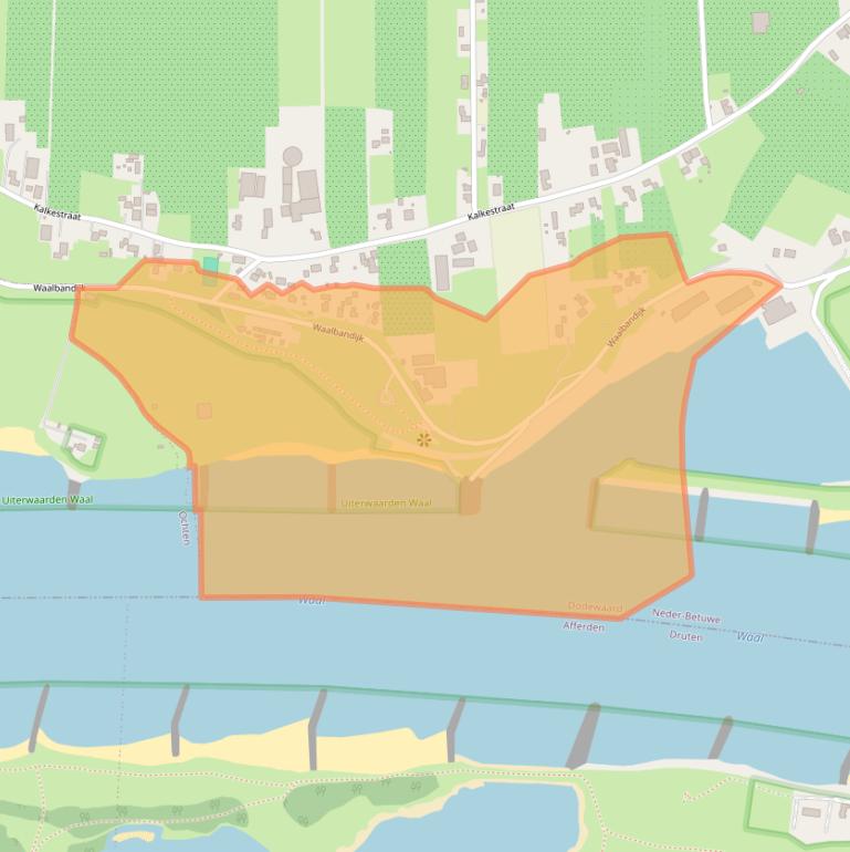 Kaart van postcodegebied 6669MA.