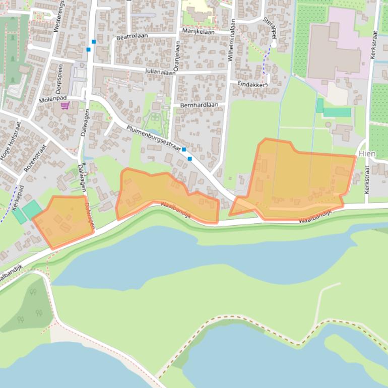 Kaart van postcodegebied 6669MD.