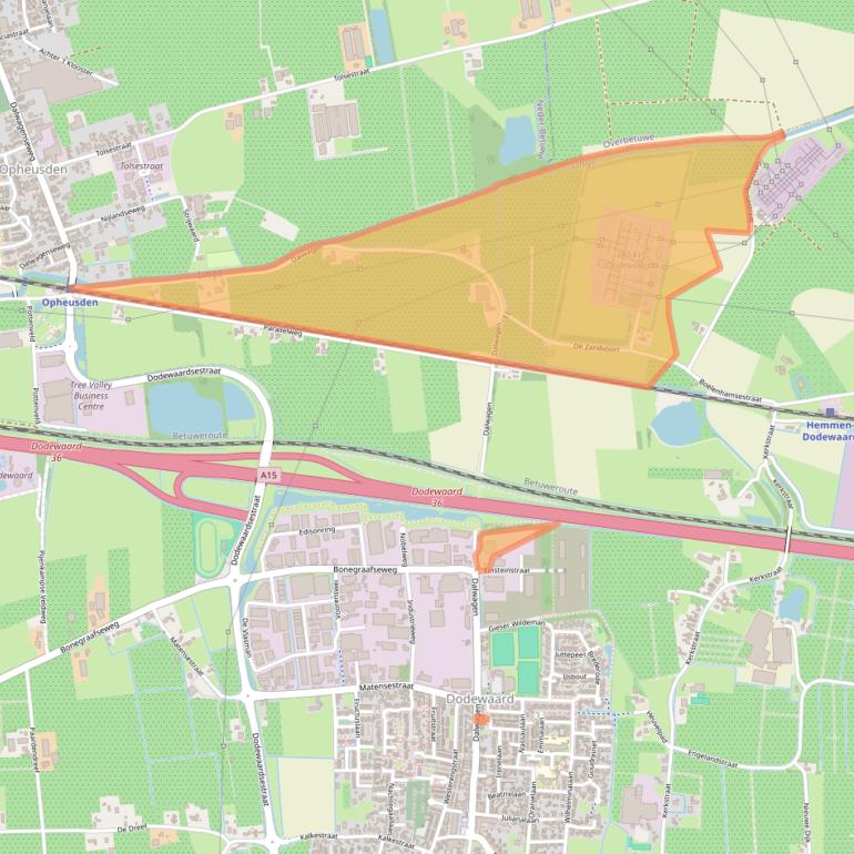 Kaart van postcodegebied 6669ML.