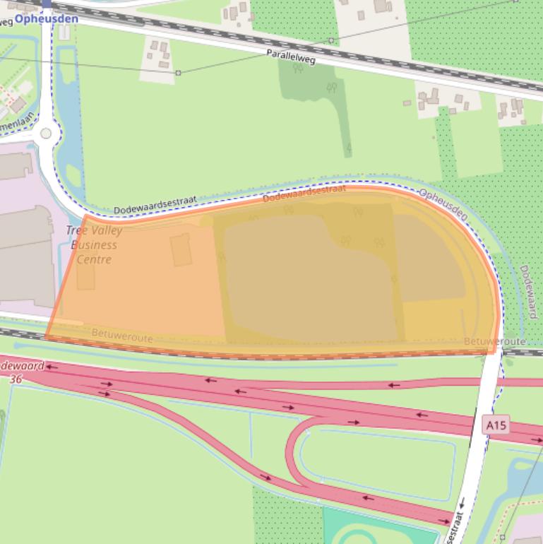 Kaart van postcodegebied 6669MM.