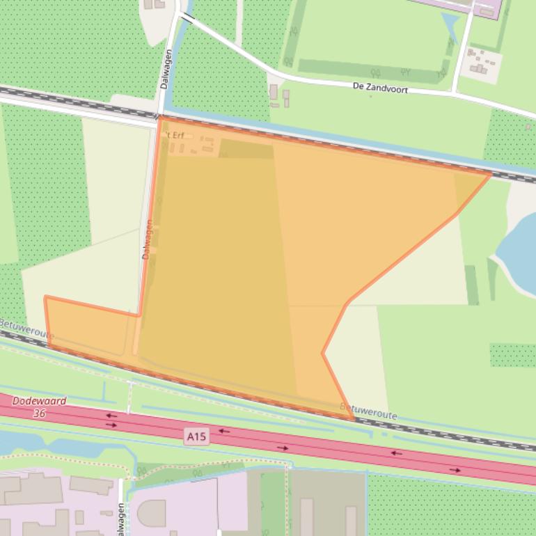 Kaart van postcodegebied 6669MT.