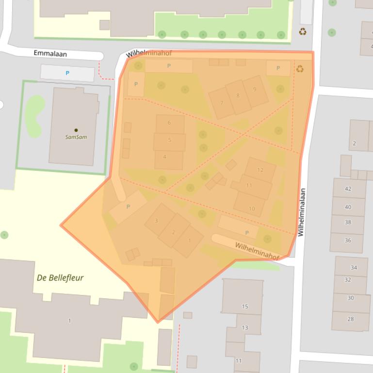 Kaart van postcodegebied 6669WH.