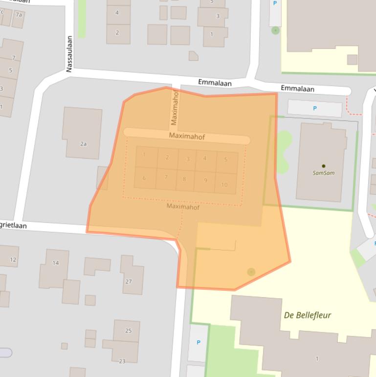 Kaart van postcodegebied 6669WJ.