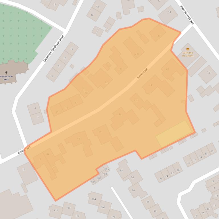 Kaart van postcodegebied 6671AP.