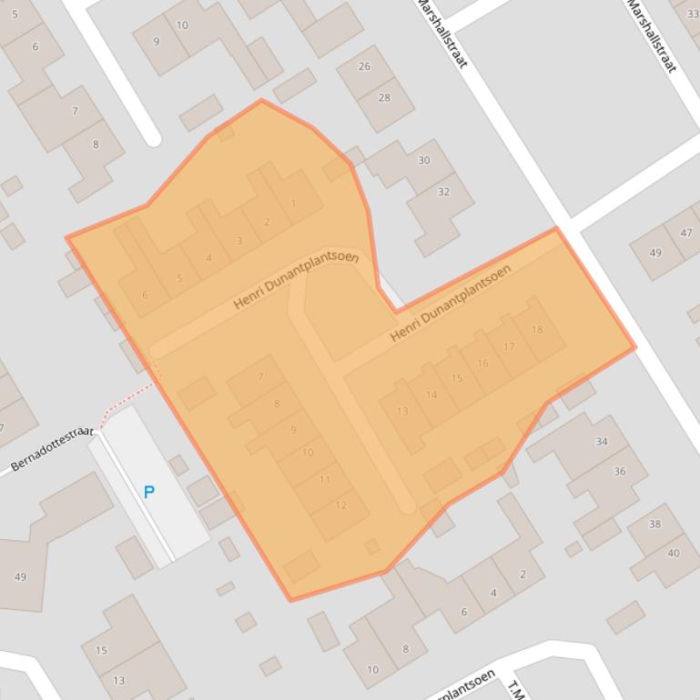 Kaart van postcodegebied 6671BS.