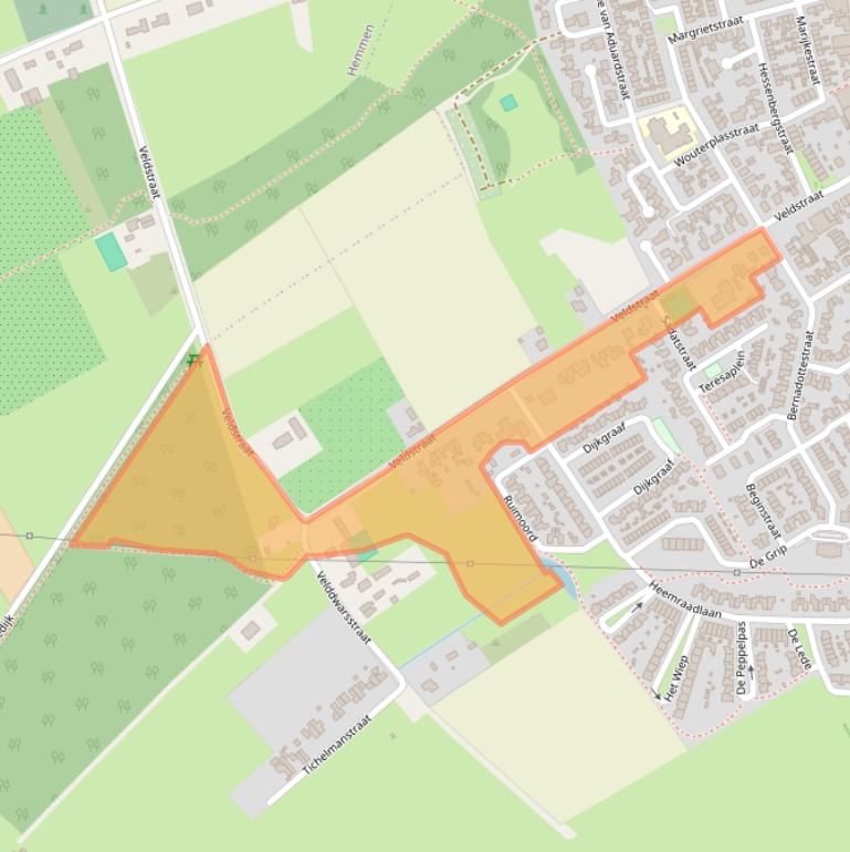 Kaart van postcodegebied 6671BW.