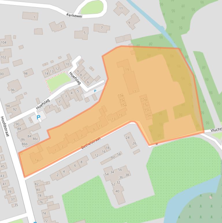 Kaart van postcodegebied 6671CH.