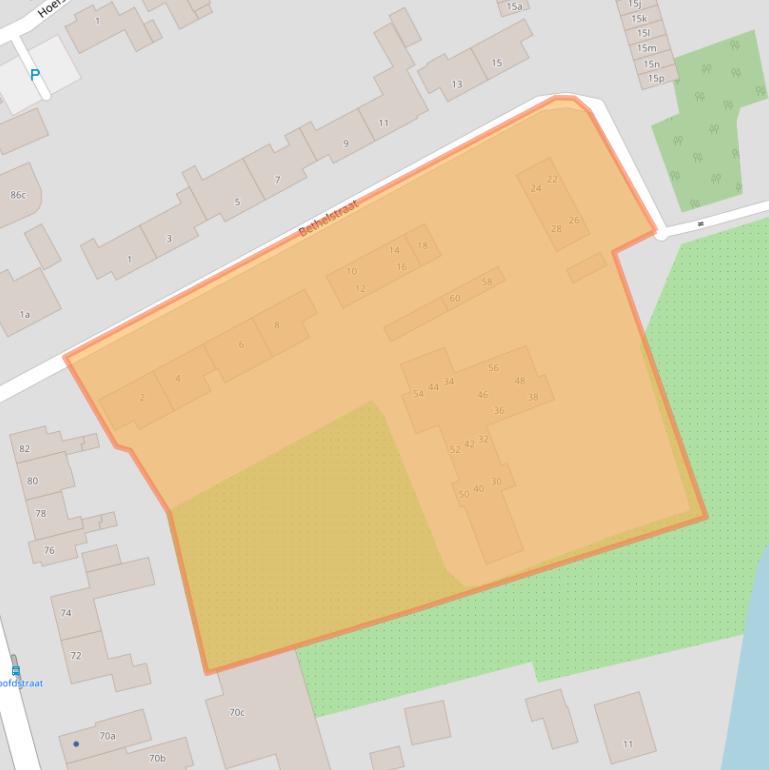 Kaart van postcodegebied 6671CJ.