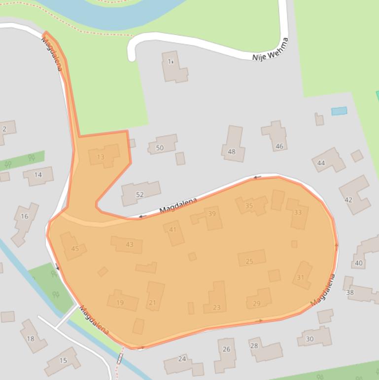 Kaart van postcodegebied 6671CP.