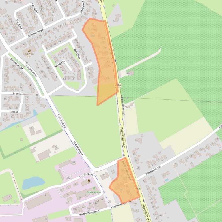 Kaart van postcodegebied 6671DC.