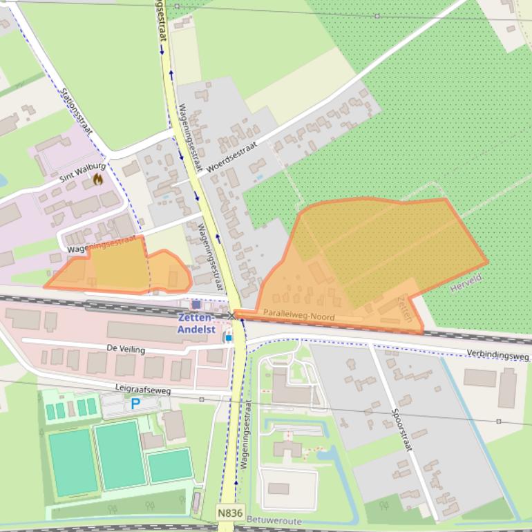 Kaart van postcodegebied 6671DK.