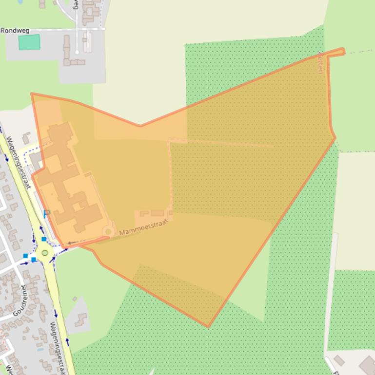 Kaart van postcodegebied 6671DL.