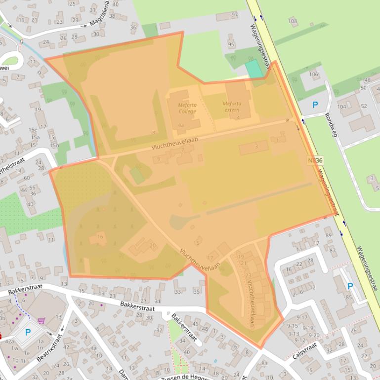 Kaart van postcodegebied 6671DN.