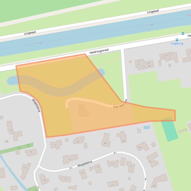 Kaart van postcodegebied 6671DW.