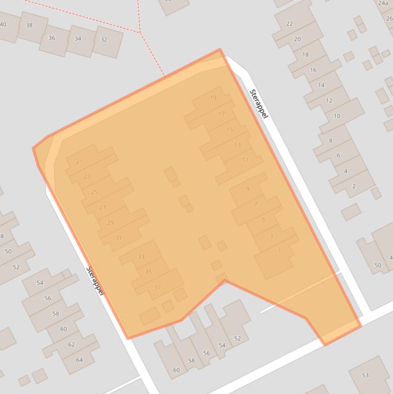 Kaart van postcodegebied 6671EA.