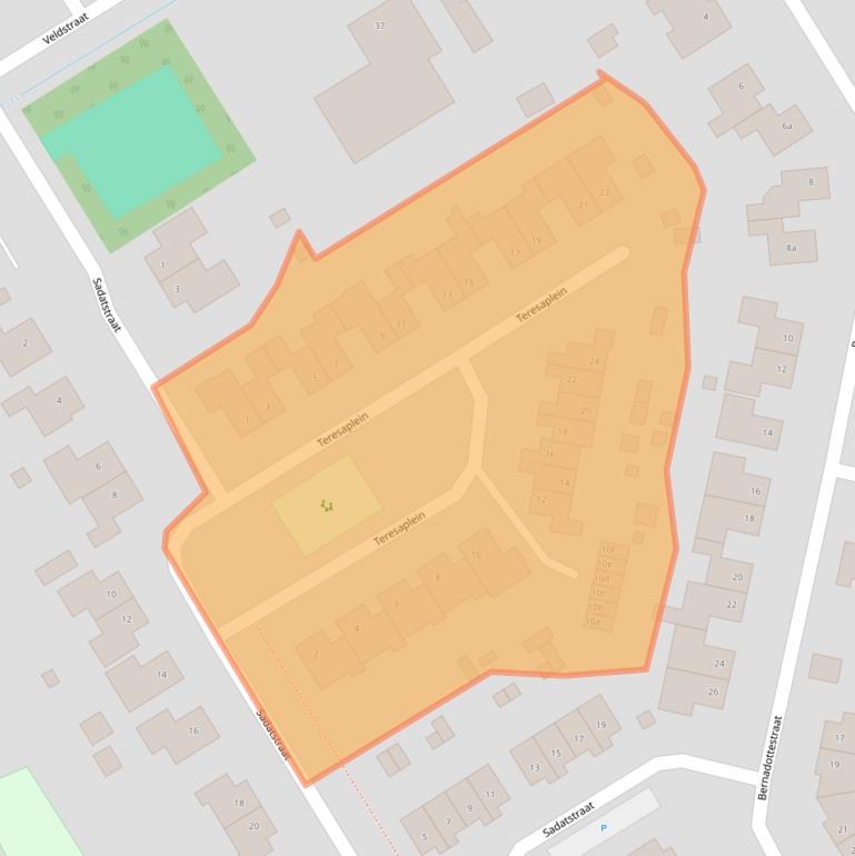 Kaart van postcodegebied 6671GD.