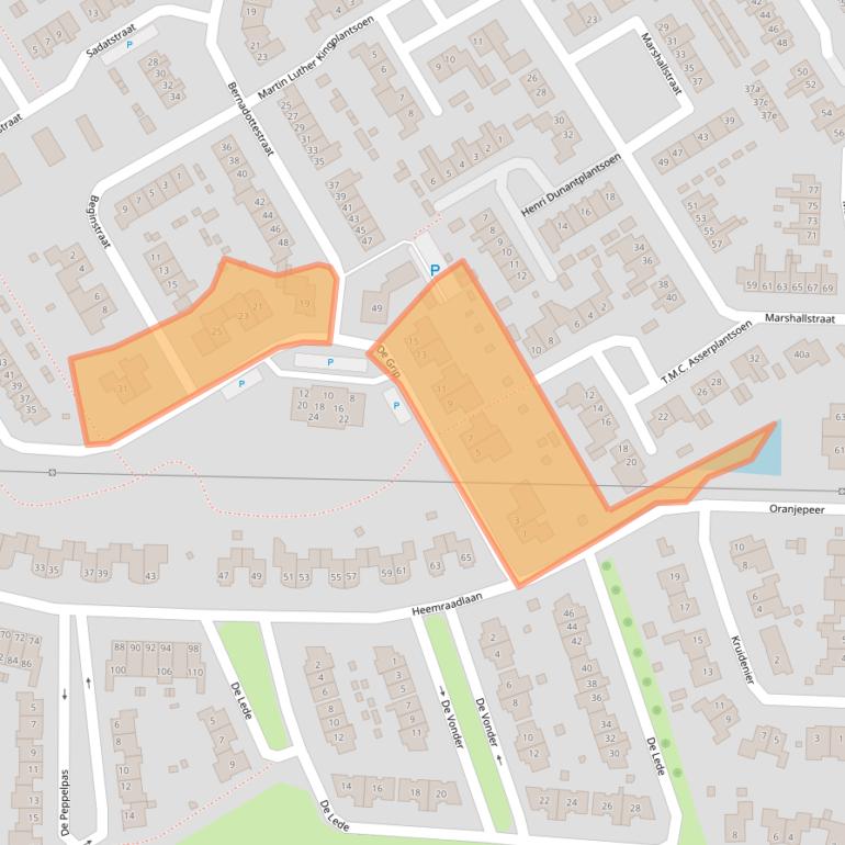 Kaart van postcodegebied 6671GE.