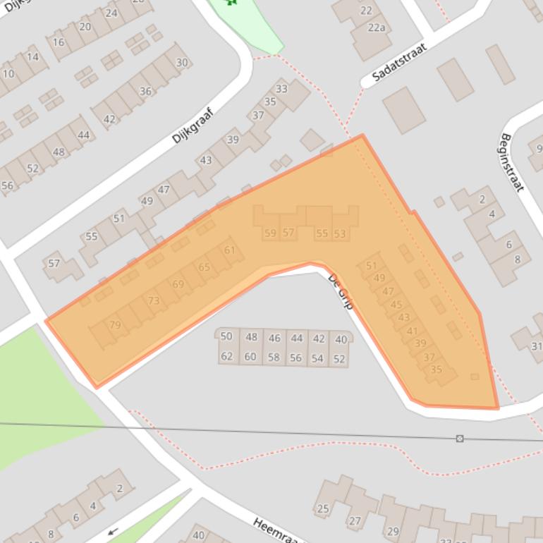 Kaart van postcodegebied 6671GJ.