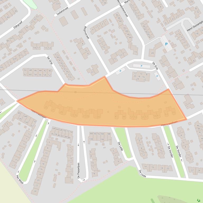 Kaart van postcodegebied 6671GK.