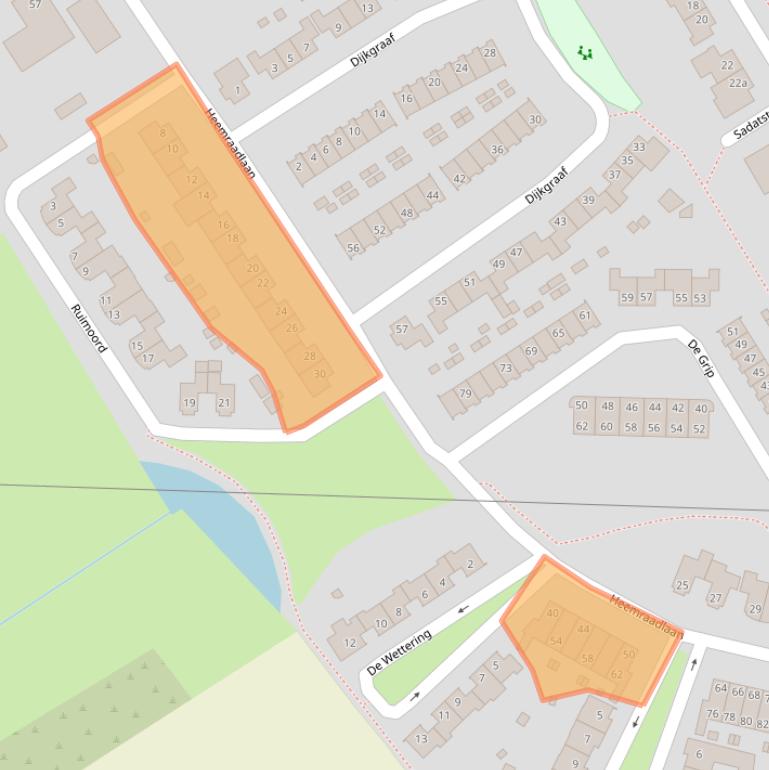 Kaart van postcodegebied 6671GL.