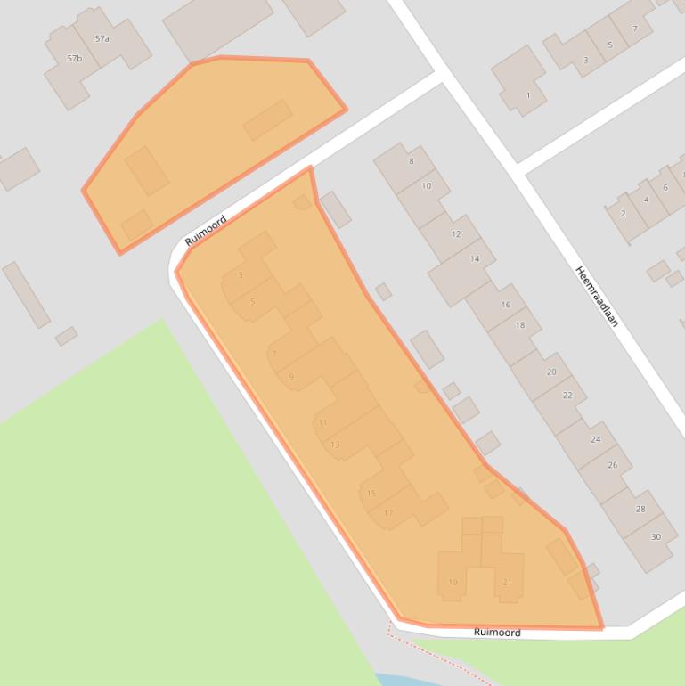 Kaart van postcodegebied 6671GR.