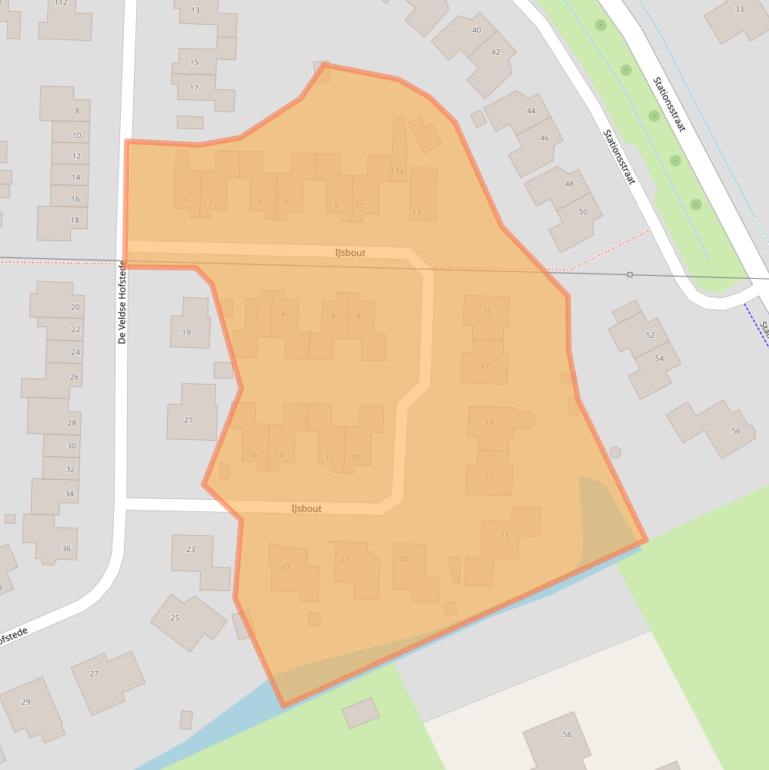 Kaart van postcodegebied 6671HA.