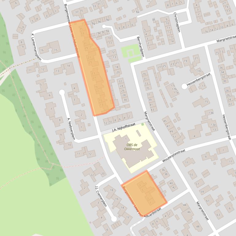 Kaart van postcodegebied 6671ZD.