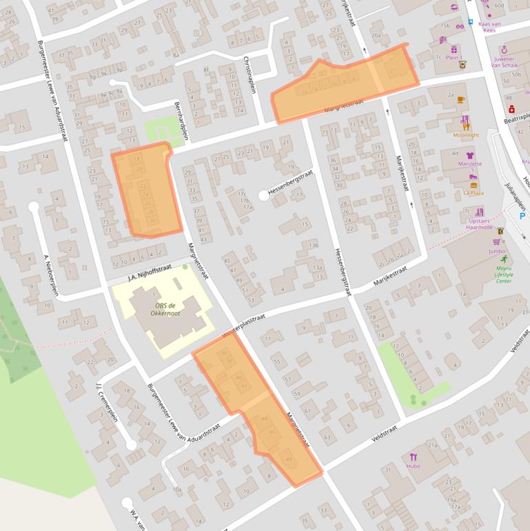 Kaart van postcodegebied 6671ZS.