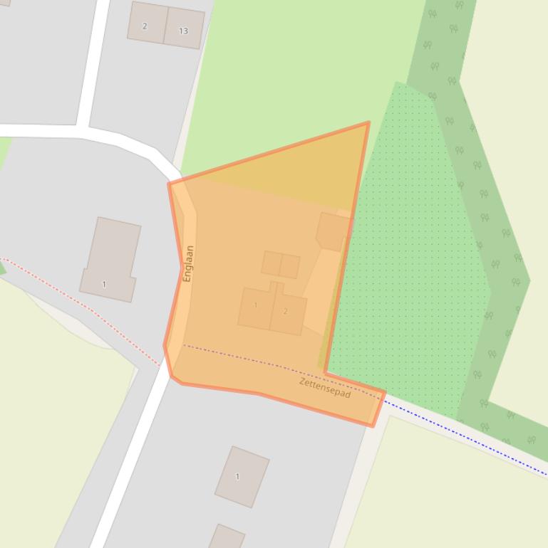 Kaart van postcodegebied 6672LE.