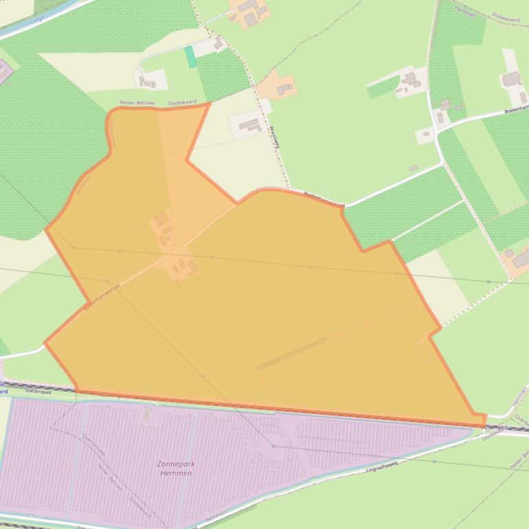 Kaart van postcodegebied 6672MB.