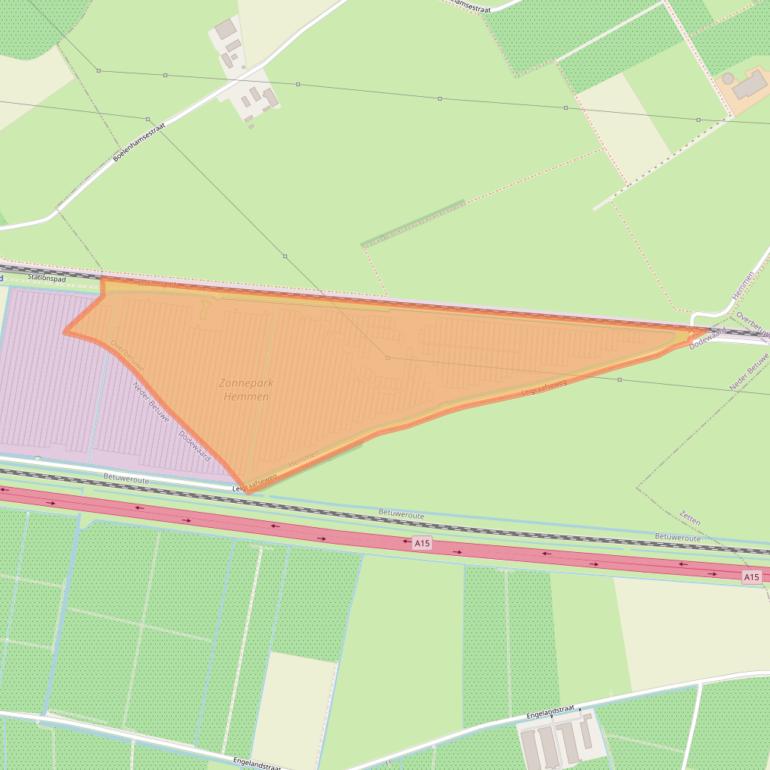 Kaart van postcodegebied 6672MG.